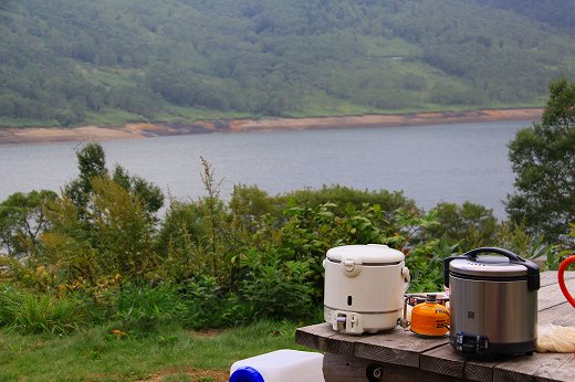 野反湖キャンプ場はリヤカー移動