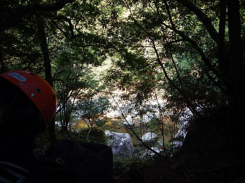 立合川(北山川支流)の第二ゴルジュ幻の大滝へ　沢登り