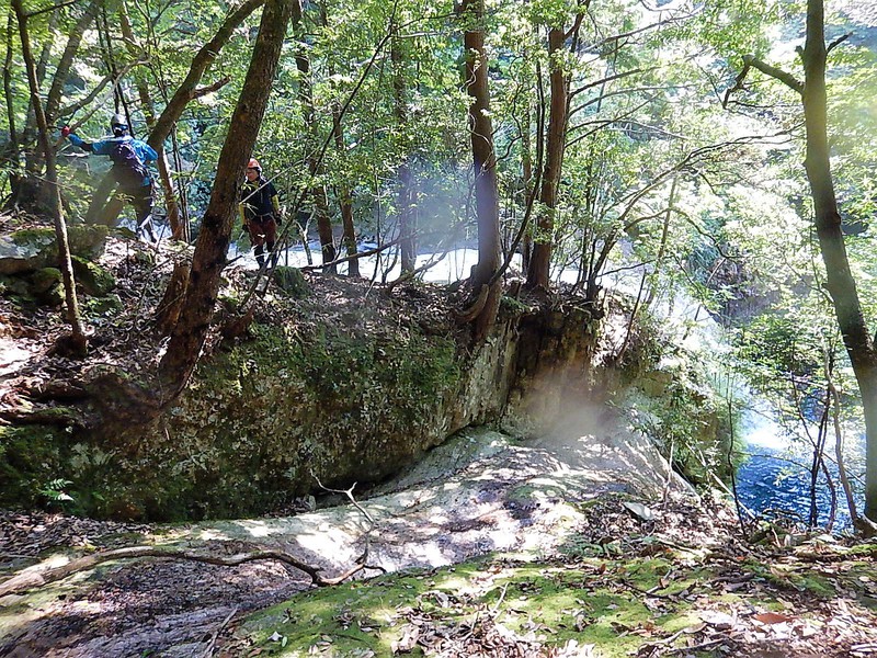 立合川(北山川支流)の第二ゴルジュ幻の大滝へ　沢登り