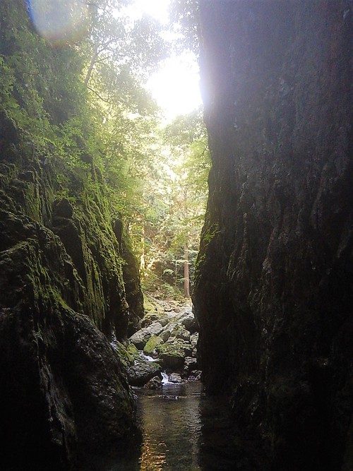 立合川(北山川支流)の第二ゴルジュ幻の大滝へ　沢登り