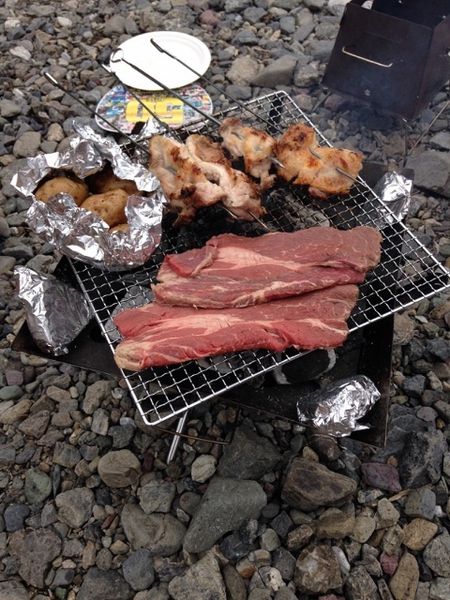 河原でBBQ（名栗川）・・・^∀^