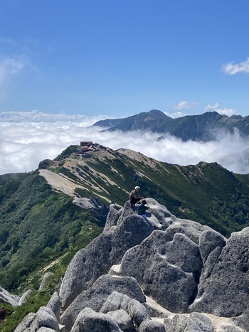 燕岳から大天井岳　そして大天荘へ