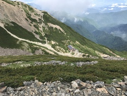 仙丈ヶ岳（仙流荘前で車中泊）