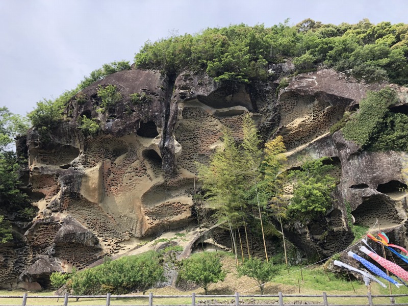 近畿・道の駅　虫喰岩（むしくいいわ）和歌山県