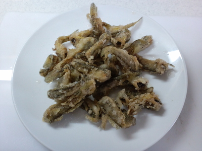 ハゼの唐揚げ