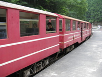 林道にトロッコ列車の静岡キャンプ～③