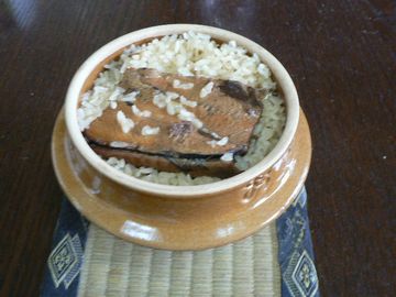 おぎのやの釜で炊飯