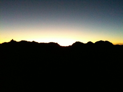 この夏の成果11：笠ヶ岳4ー笠ヶ岳山頂の夜明け