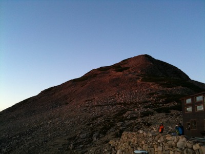 この夏の成果11：笠ヶ岳4ー笠ヶ岳山頂の夜明け