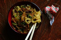 Shredded Pork and Chinese Celery Lo Mein 2015/08/24 15:33:30