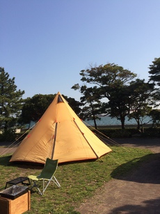 城南島でキャンプします。