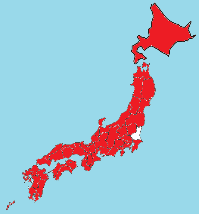 日本全国-行った県