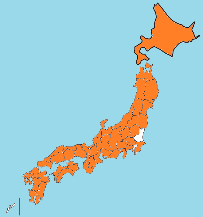 日本全国-行った県