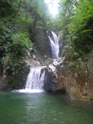 比良・八池谷（八淵の滝）