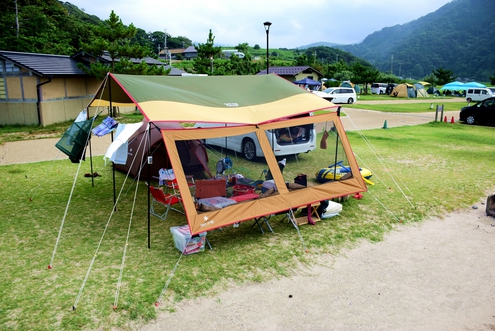 スノピ・エクステンションシートが海キャンプで大活躍！ 高嶋AC 〜番外編〜