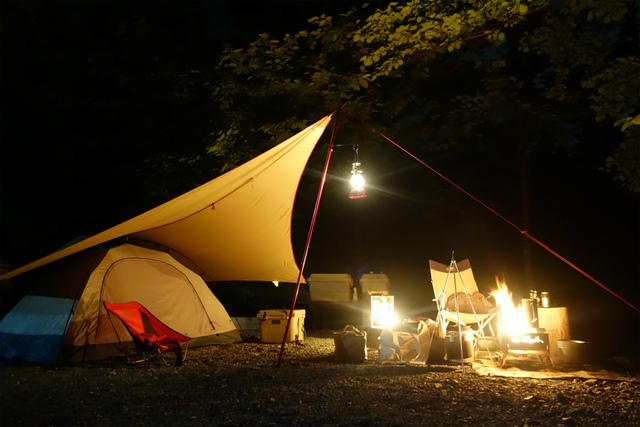 6月はノーキャンプになりそうだったけれど有給取って初訪、道志村　ニュー田代オートキャンプ場さん