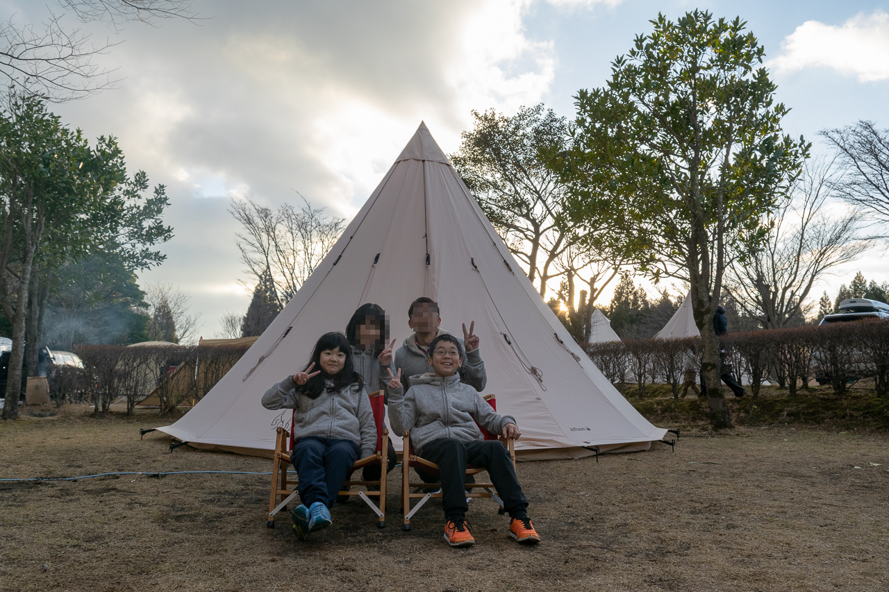 2018〜2019年「ひなもりオートキャンプ場」で年越しキャンプ!!その3。初日の出を拝む