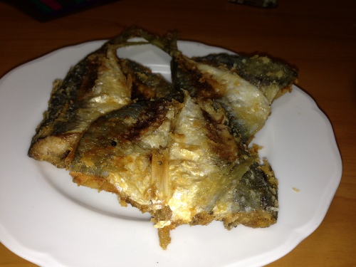 アジの唐揚げ