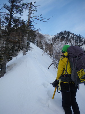 槍ヶ岳へ～中崎尾根から大喰岳西尾根