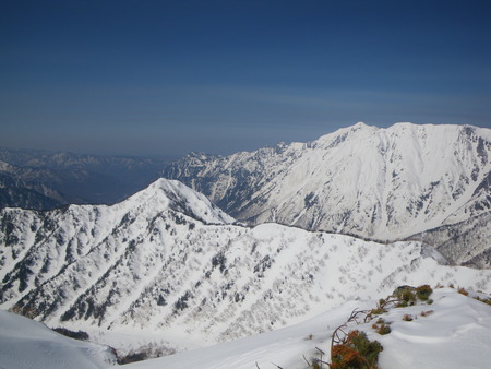 槍ヶ岳へ～中崎尾根から大喰岳西尾根