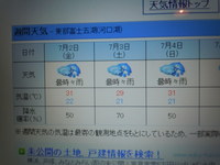 今週末の天気は・・・ 2010/06/30 21:17:55