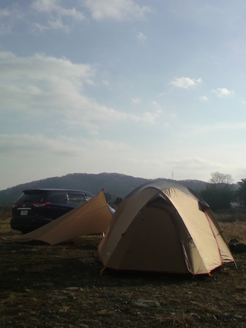 年末親子キャンプ。