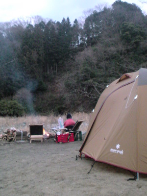親子キャンプ　青野原。