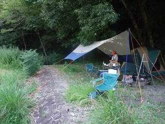 2008/8/12~13 川湯温泉野営場　木魂の里１