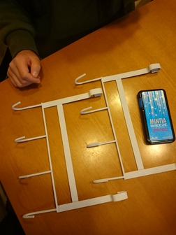 キッチンテーブルのハンガー自作