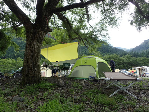 もちろん食べますが、川遊びもしたくてデイキャンプ （桑野橋河川公園）