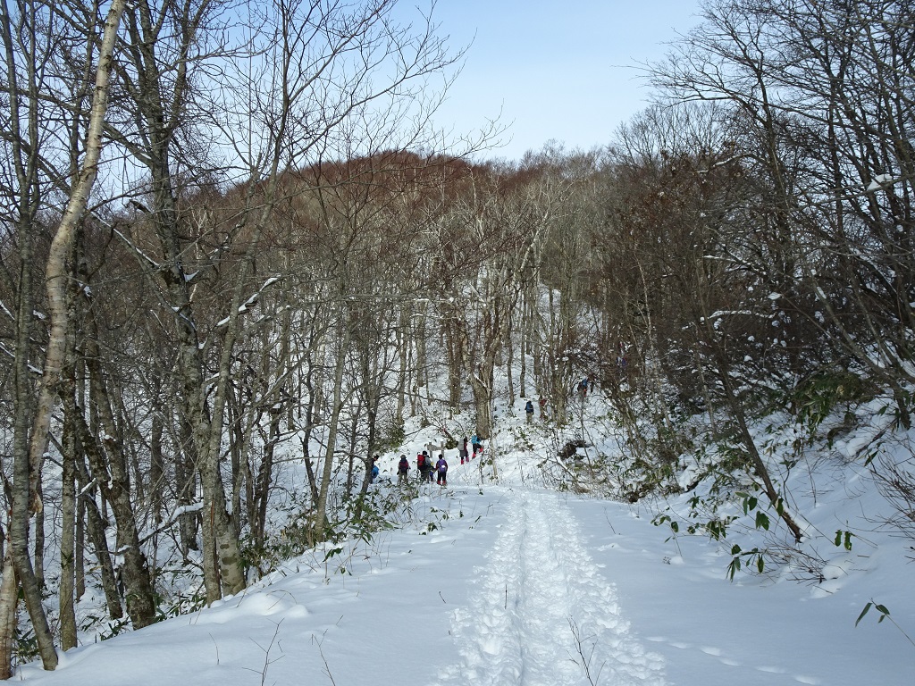 ｢登山口｣に到着（頂上まで10分）