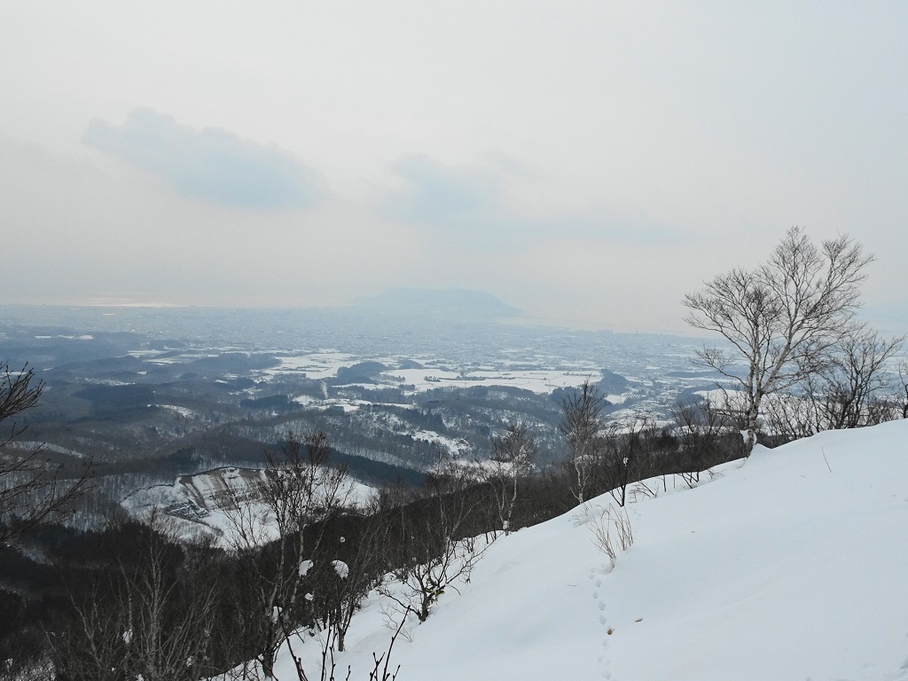 山頂から函館山と函館市街