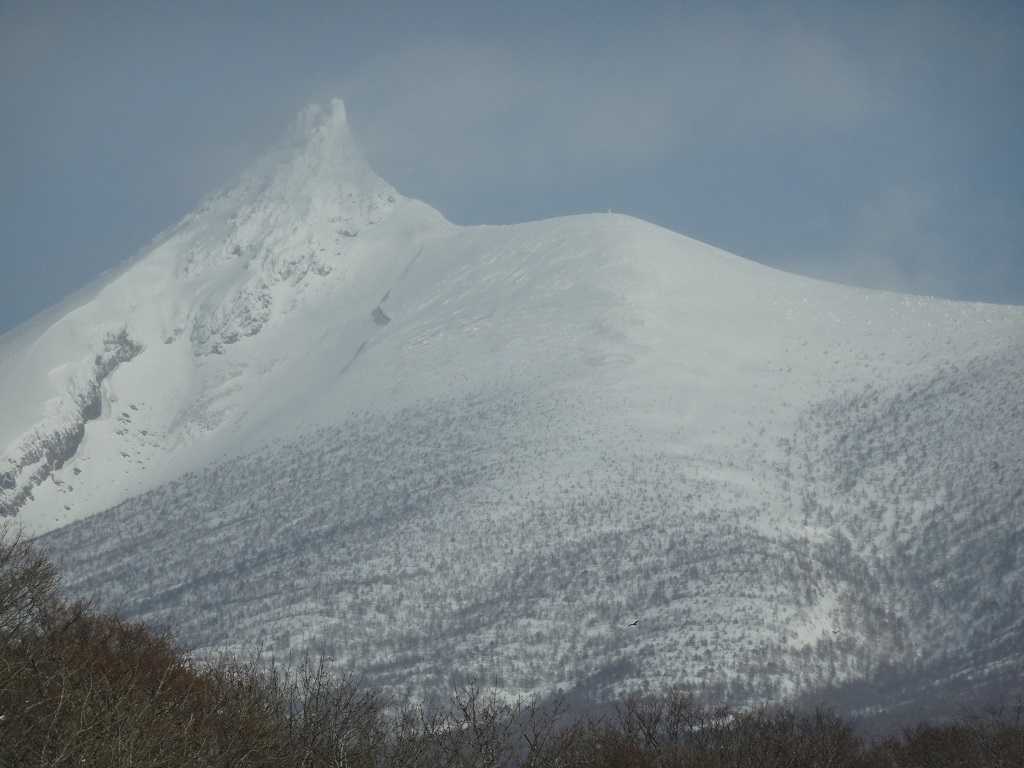 剣ヶ峰と円山をズームアップ