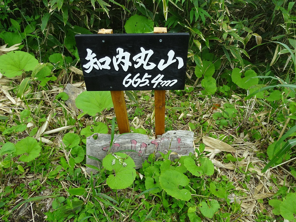 新しい山頂標識