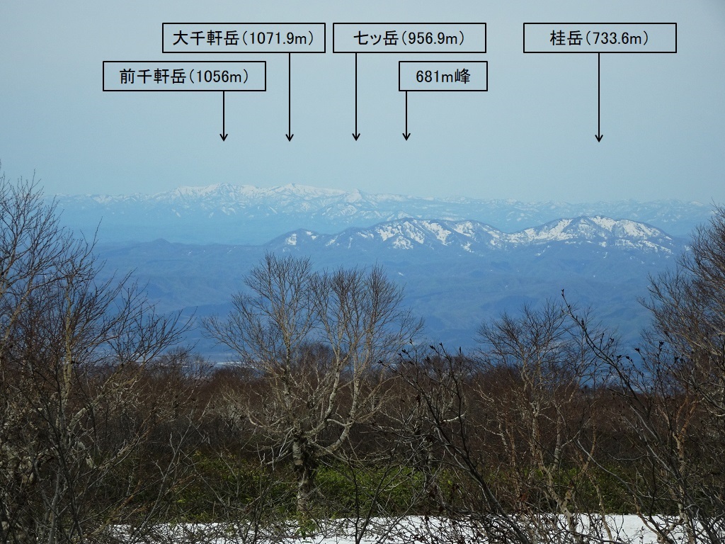 函館山楽クラブのブログ:4月29日(金、祝日) 袴腰岳（横津岳方面
