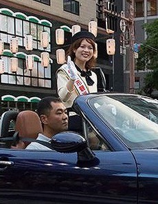 七夕祭りオープニングパレード（織姫は何を教えたか）