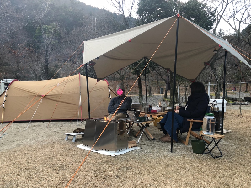 焚き火三昧の冬キャンプin青川峡キャンピングパーク