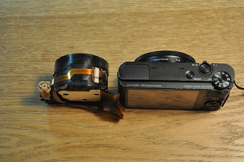 キャンプカメラ　RX-100修理記録