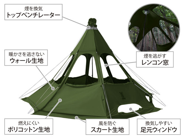 ポン太とcamp:強風でも焚火がしたい・レンコンテント２Ｌレビュー