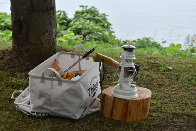 キャンプの鍋敷き・・・