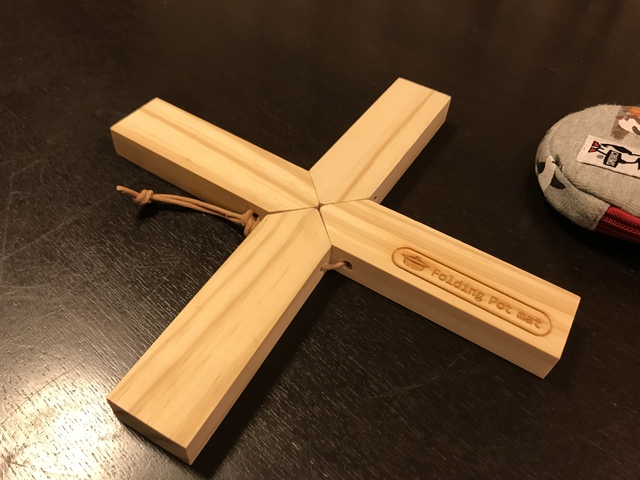 キャンプの鍋敷き・・・
