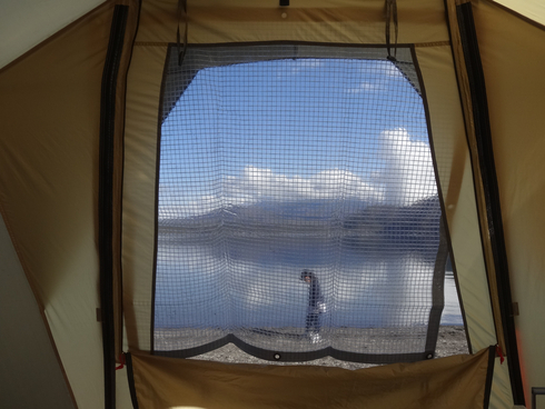 テントに透明窓を付ける簡単な改造 〜 小川キャンパル・アルマディ４
