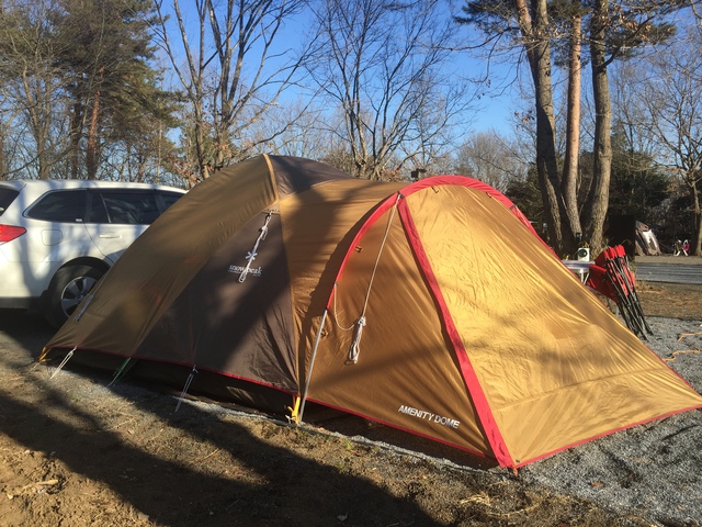 2018年のキャンプ初めは、森と星空のキャンプヴィレッジで