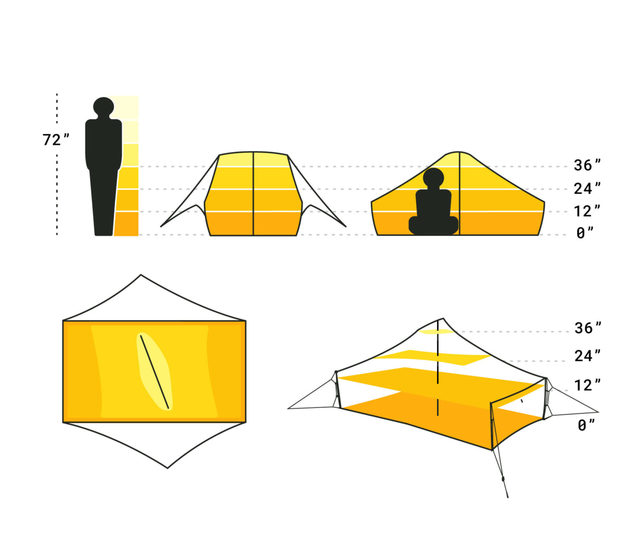 Tバーポール構造でわずか621gの2人用超軽量テント＜NEMO（ニーモ） Rocket2P ultralight tent＞5