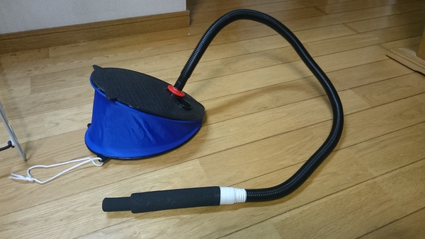 インフレータブルマットのポンプ