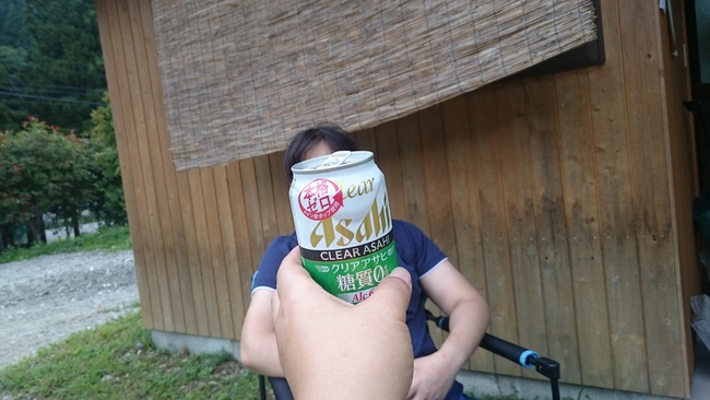 搬入完了からの乾杯
