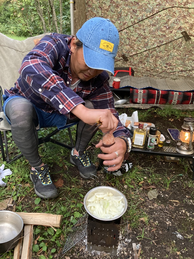 秋の大山釣りキャンプ　鏡ケ成キャンプ場