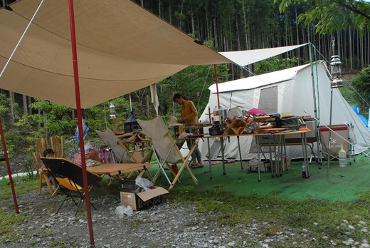 お盆休みキャンプは清流キャンプでする（＾＾）