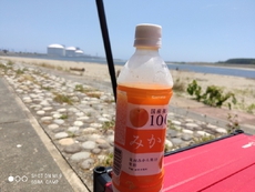 海風と冷えたみかんジュース