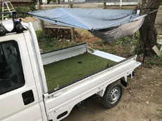 DIYでハンモック冬支度